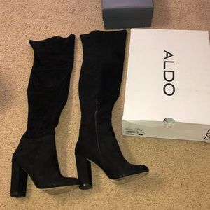 Black OTK boots